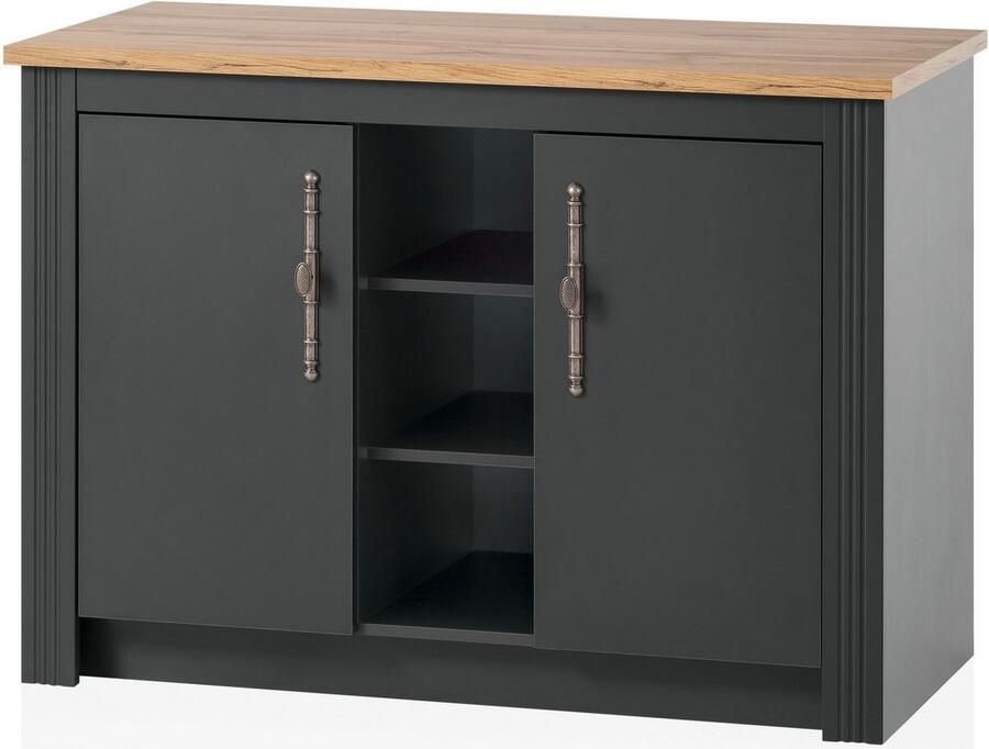 Kochstation Keukenblok KS-Westminster pantrykeuken in landelijke stijl hoogwaardige metalen grepen - Foto 4