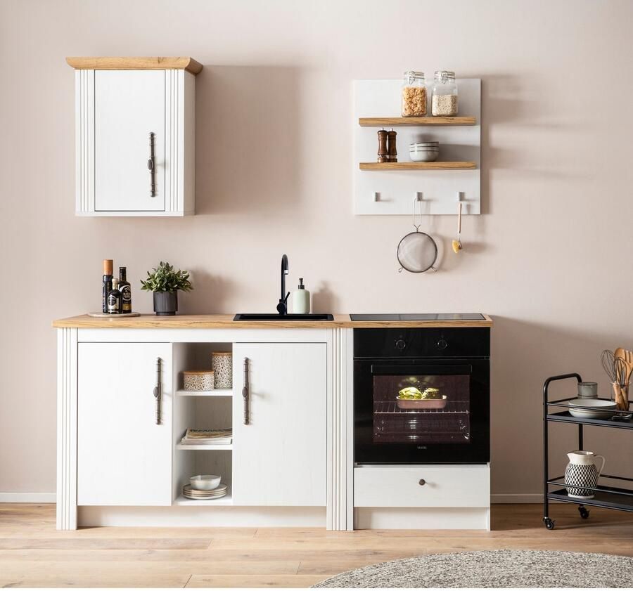 Kochstation Keukenblok KS-Westminster pantrykeuken in landelijke stijl hoogwaardige metalen grepen - Foto 2