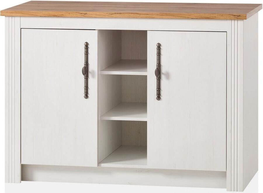 Kochstation Keukenblok KS-Westminster pantrykeuken in landelijke stijl hoogwaardige metalen grepen - Foto 6