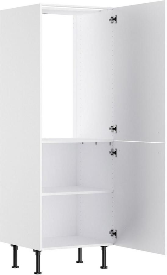 Kochstation Koelkastombouw KS-Bern2 Breedte 60 cm hoogte 176 6 cm 2 deuren (hoogte 89 2 70 cm) 1 legplank