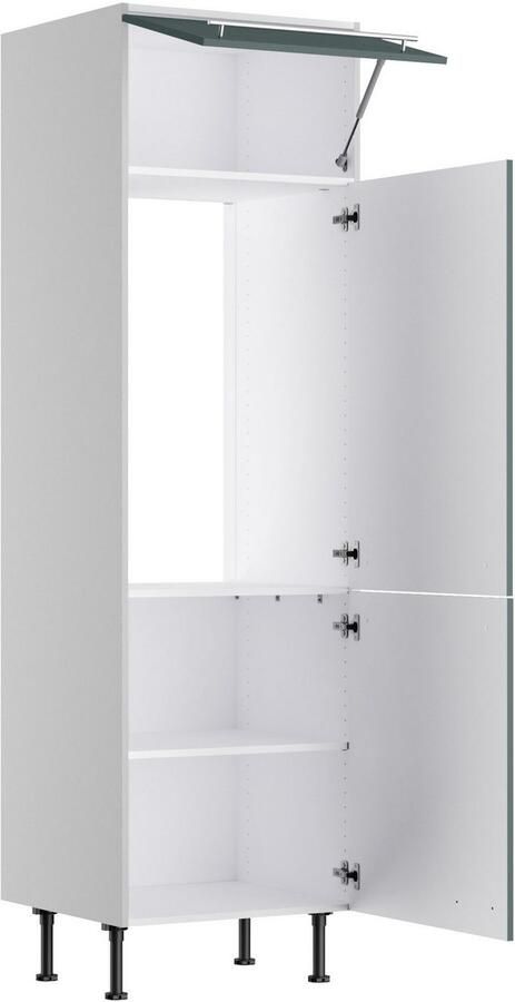 Kochstation Koelkastombouw KS-Bern2 Breedte 60 cm hoogte 211 8 cm 1 klep 2 deuren 1 legplank