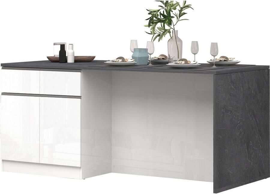 Kochstation Kookeiland Sole kookeiland keukenwerkblok eilandkeuken werk-eiland