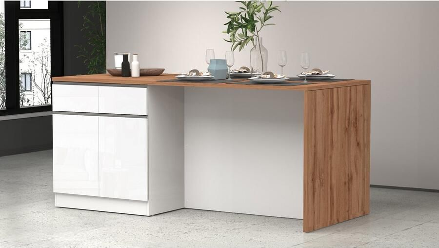 Kochstation Kookeiland Sole kookeiland keukenwerkblok eilandkeuken werk-eiland - Foto 4