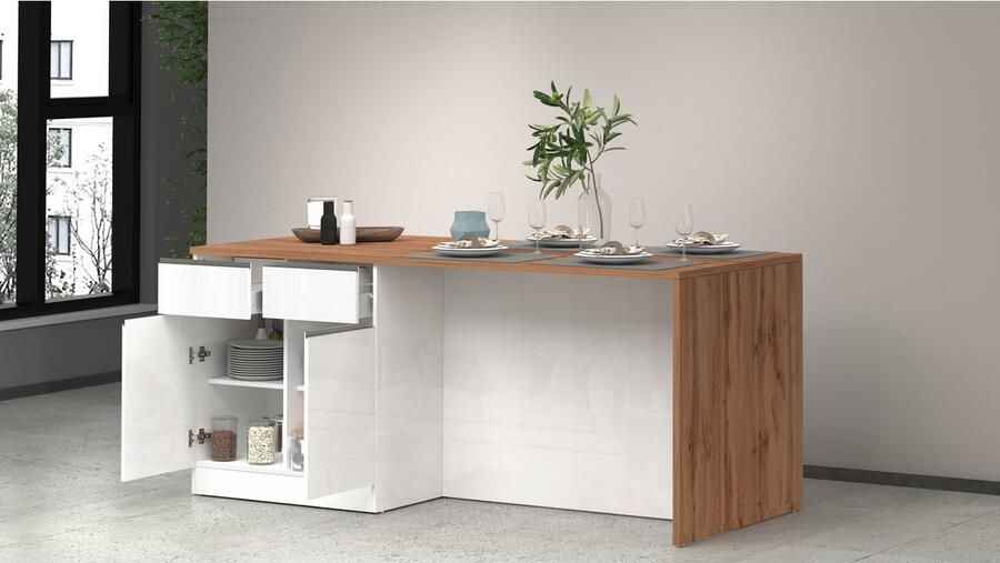 Kochstation Kookeiland Sole kookeiland keukenwerkblok eilandkeuken werk-eiland - Foto 5