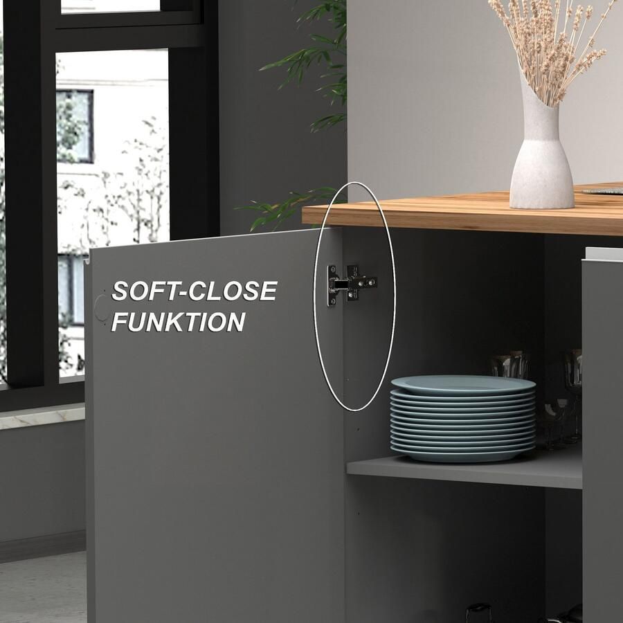 Kochstation Kookeiland Sole kookeiland keukenwerkblok eilandkeuken werk-eiland