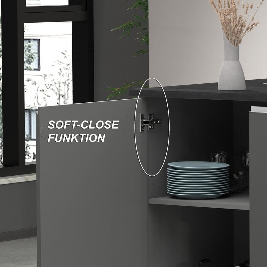 Kochstation Kookeiland Sole kookeiland keukenwerkblok eilandkeuken werk-eiland