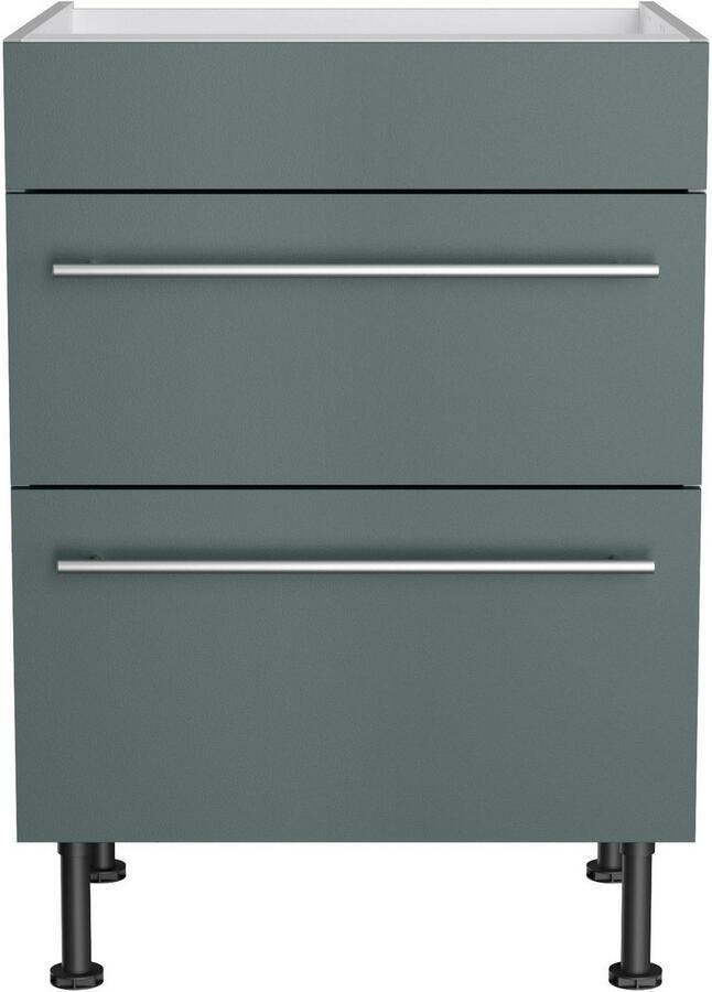 Kochstation Ombouwkast voor fornuis KS-Bern2 Breedte 60 cm kookveldombouwkast 2 lades 1 vaste afdekking - Foto 2