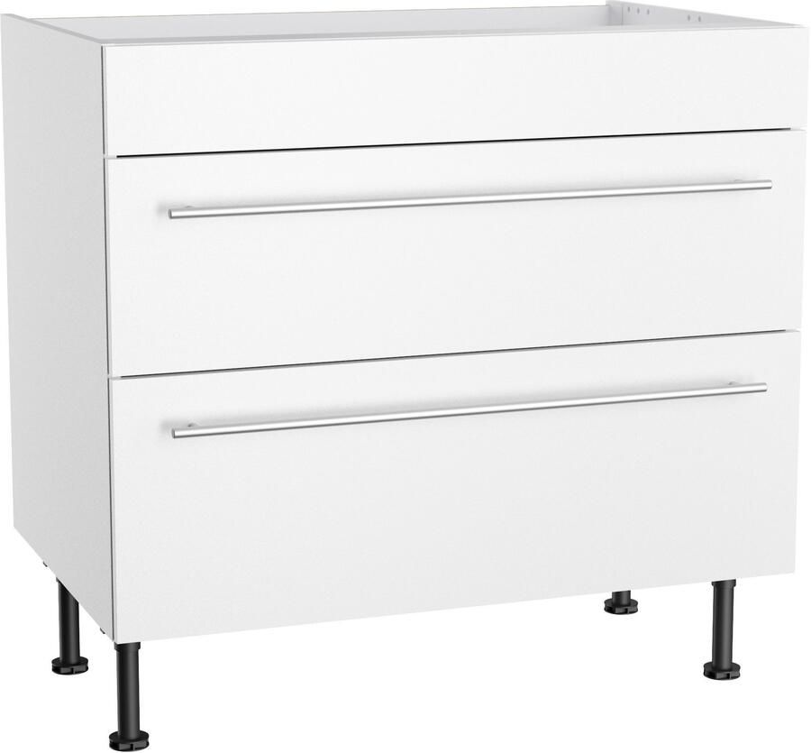 Kochstation Ombouwkast voor fornuis KS-Bern2 Breedte 90 cm kookveldombouwkast 2 lades 1 vaste afdekking - Foto 3