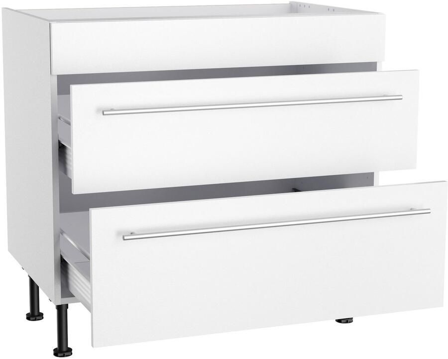 Kochstation Ombouwkast voor fornuis KS-Bern2 Breedte 90 cm kookveldombouwkast 2 lades 1 vaste afdekking - Foto 2