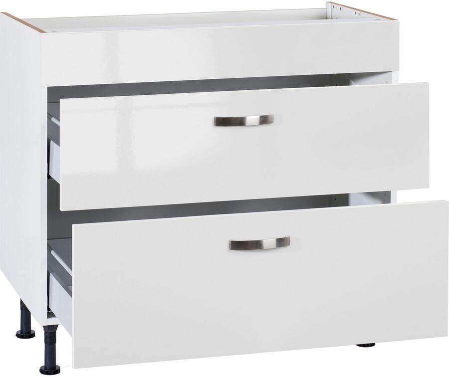 Kochstation Ombouwkast voor fornuis KS-Cara Breedte 90 cm met volledig uittrekbare laden en soft-closefunctie - Foto 4