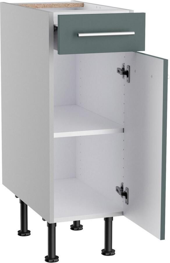 Kochstation Onderkast KS-Bern2 Breedte 30 cm 1 deur 1 lade 1 legplank