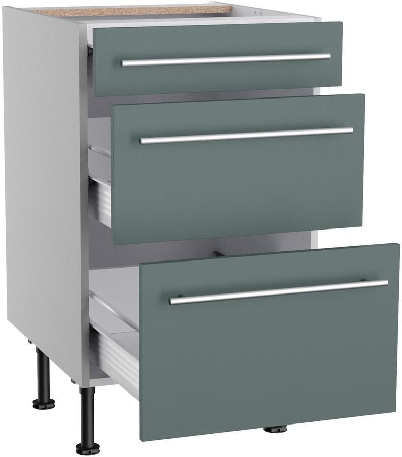 Kochstation Onderkast KS-Bern2 Breedte 50 cm 1 lade 2 laden