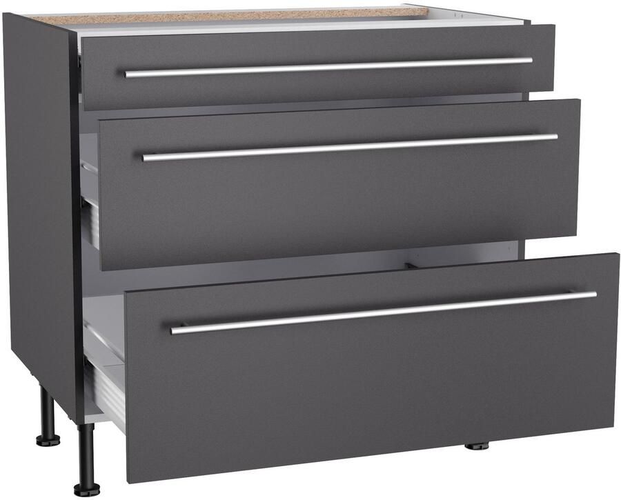 Kochstation Onderkast KS-Bern2 Breedte 90 cm 1 lade 2 uittrekken - Foto 2