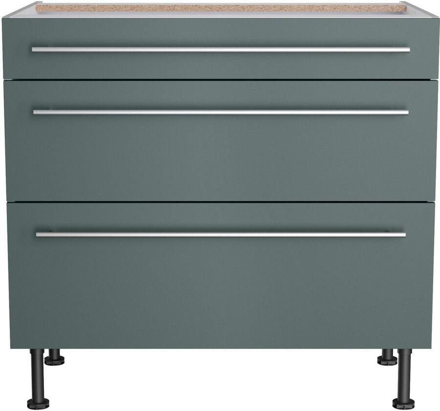 Kochstation Onderkast KS-Bern2 Breedte 90 cm 1 lade 2 uittrekken