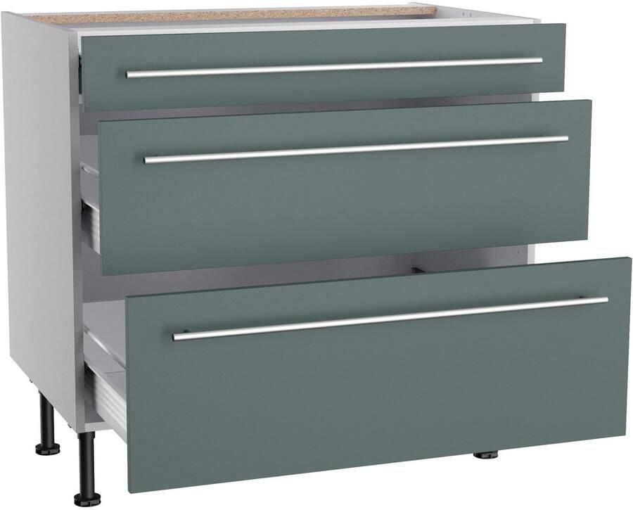 Kochstation Onderkast KS-Bern2 Breedte 90 cm 1 lade 2 uittrekken - Foto 2