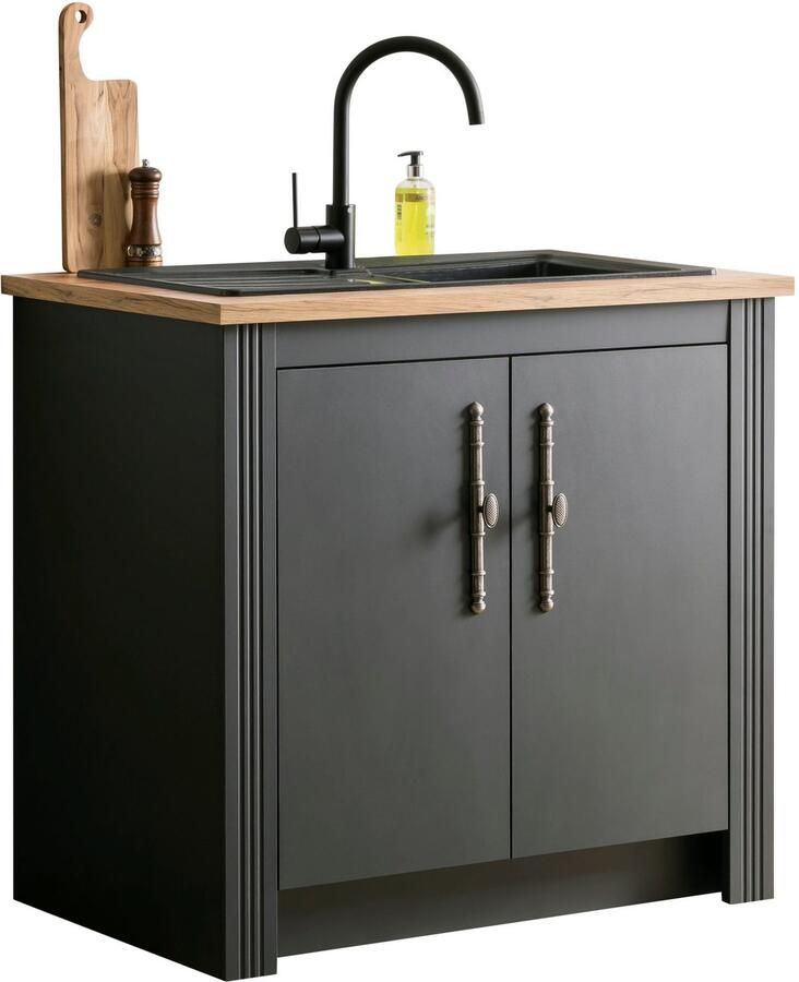 Kochstation Onderkast KS-Westminster in romantische landelijke stijl breedte 100 cm exclusief by otto - Foto 3