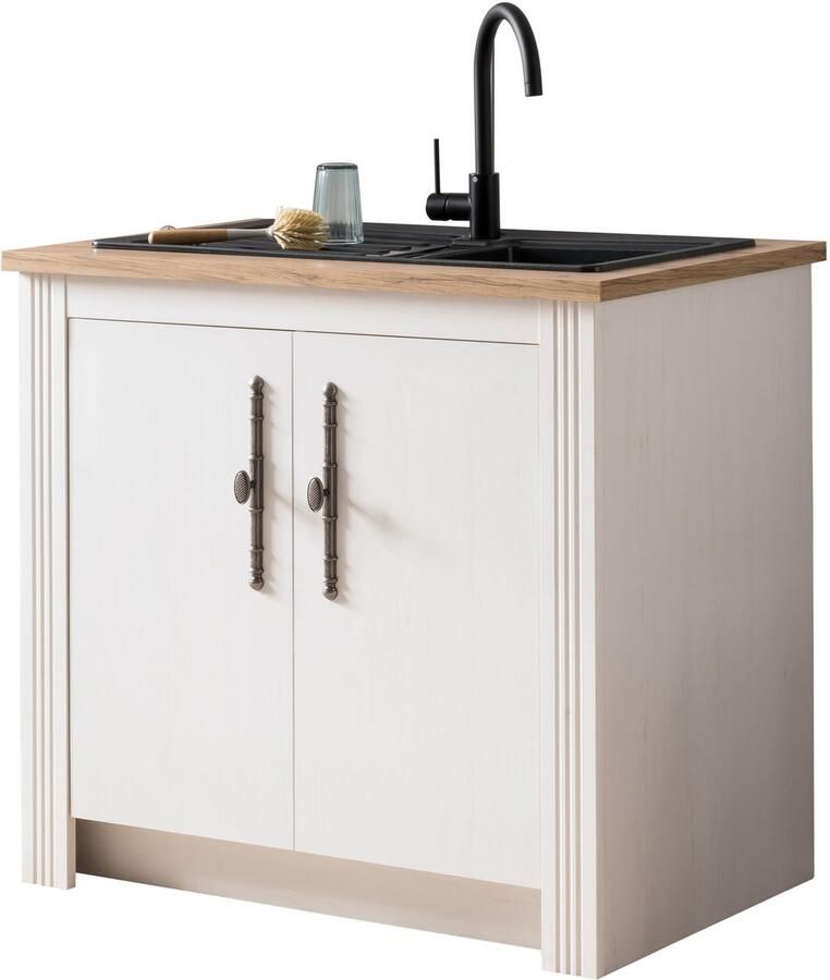 Kochstation Onderkast KS-Westminster in romantische landelijke stijl breedte 100 cm exclusief by otto - Foto 4