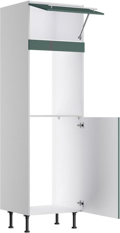 Kochstation Oven- koelkastombouw KS-Bern2 B 60 cm H 211 8 cm 1 klep 1 deur (H 89 2 cm) 1 vaste afdekking