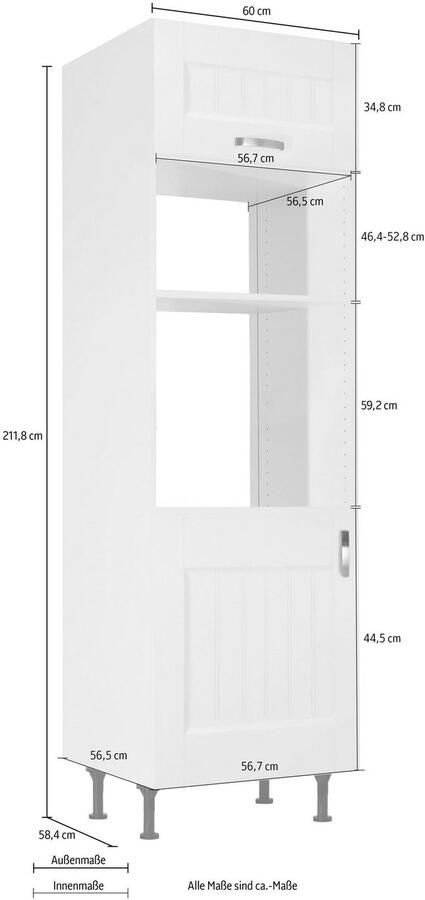 Kochstation Ovenombouwkast KS-Cara geschikt voor inbouwmagnetron