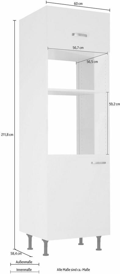 Kochstation Ovenombouwkast KS-Cara geschikt voor inbouwmagnetron - Foto 2