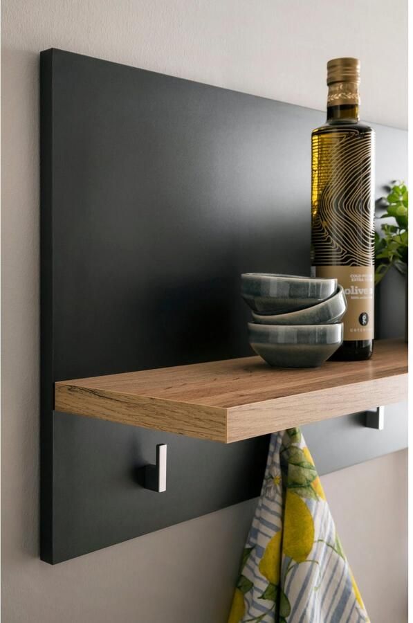 Kochstation Wandplank KS-Westminster Breedte 130 cm met 5 haken exclusief by Otto - Foto 5