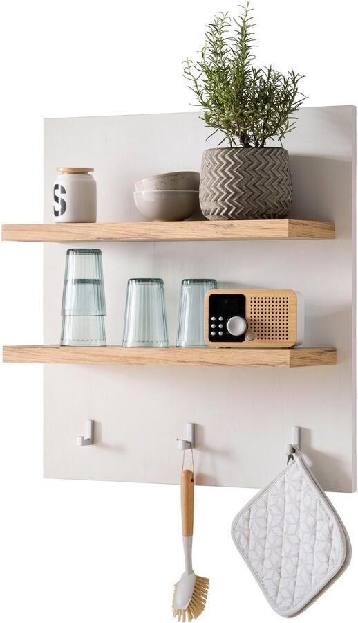 Kochstation Wandplank KS-Westminster met 2 legplanken 3 haken breedte 60 cm exclusief by otto - Foto 5