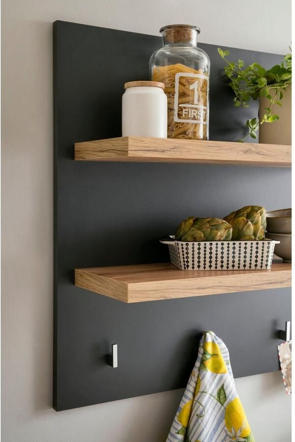 Kochstation Wandplank KS-Westminster met 2 legplanken 3 haken breedte 60 cm exclusief by otto - Foto 3