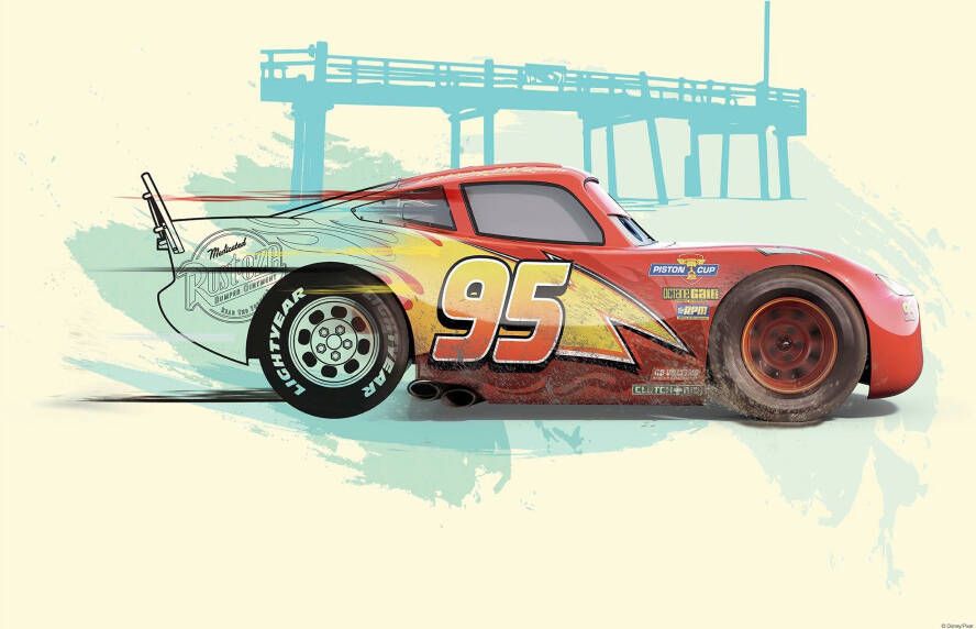 Komar Artprint Cars Lightning McQueen Kinderkamer slaapkamer woonkamer (1 stuk) - Foto 4