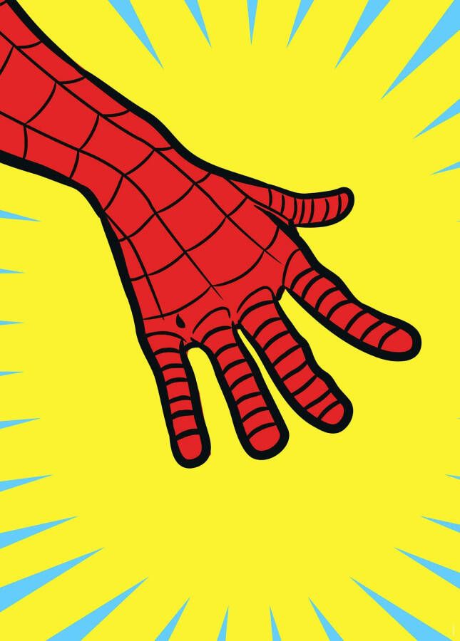 Komar Artprint Marvel PowerUp Spider-Man Hand Kinderkamer slaapkamer woonkamer (1 stuk) - Foto 5