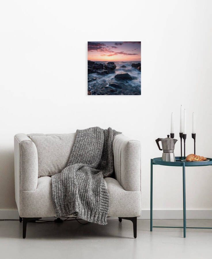 Komar Artprint op linnen Calm Current 30x30 cm (breedte x hoogte) artprint op spieraam (1 stuk) - Foto 4