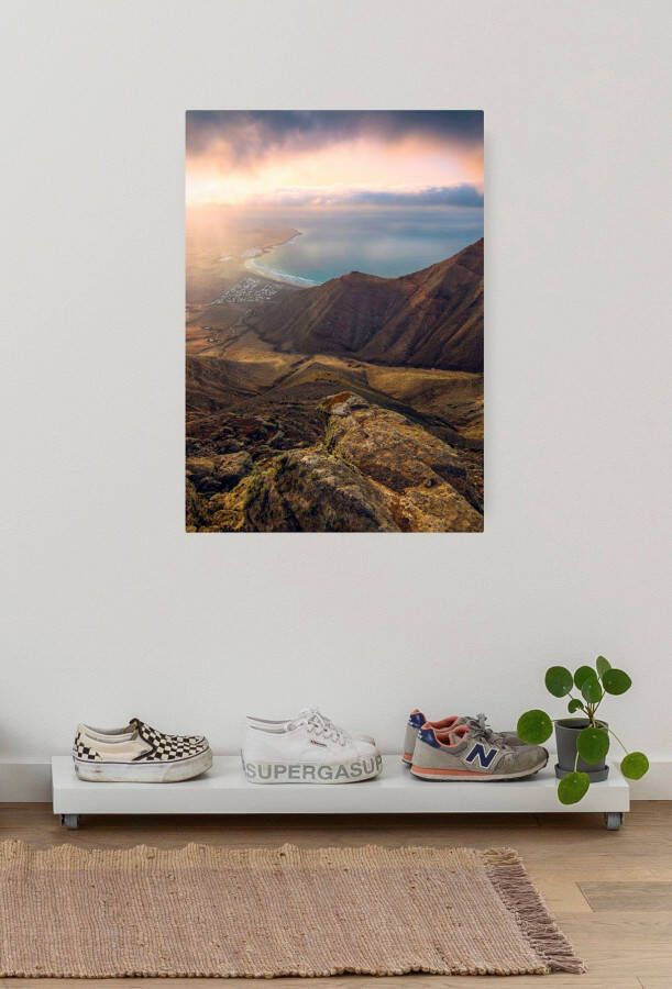 Komar Artprint op linnen Cliffs of Famara 40x60 cm (breedte x hoogte) artprint op spieraam (1 stuk)