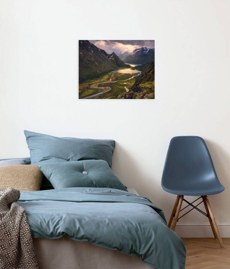 Komar Artprint op linnen Keilrahmenbild Northern Light Größe 40 x 30 cm 40x30 cm (breedte x hoogte) artprint op spieraam (1 stuk) - Foto 4