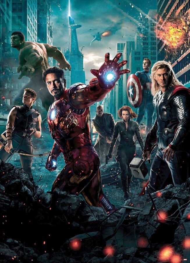 Komar Fotobehang Avengers Movie Poster (1 stuk) - Foto 4