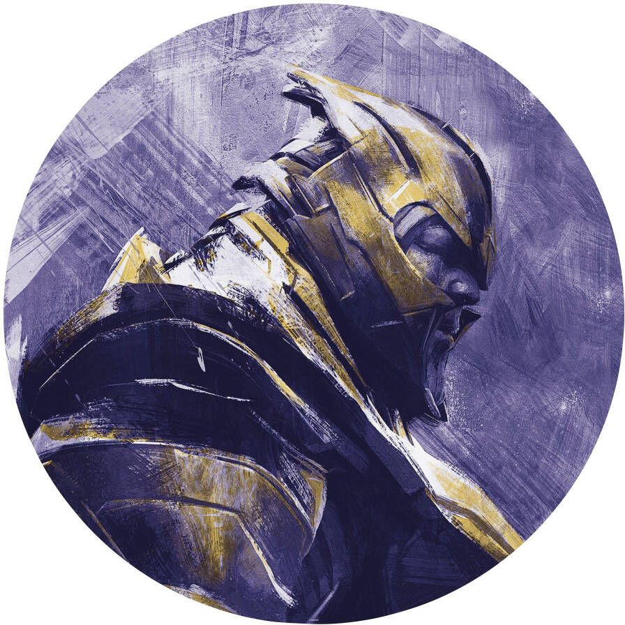 Komar Fotobehang Avengers Painting Thanos 125 x 125 cm (breedte x hoogte) rond en zelfklevend - Foto 4