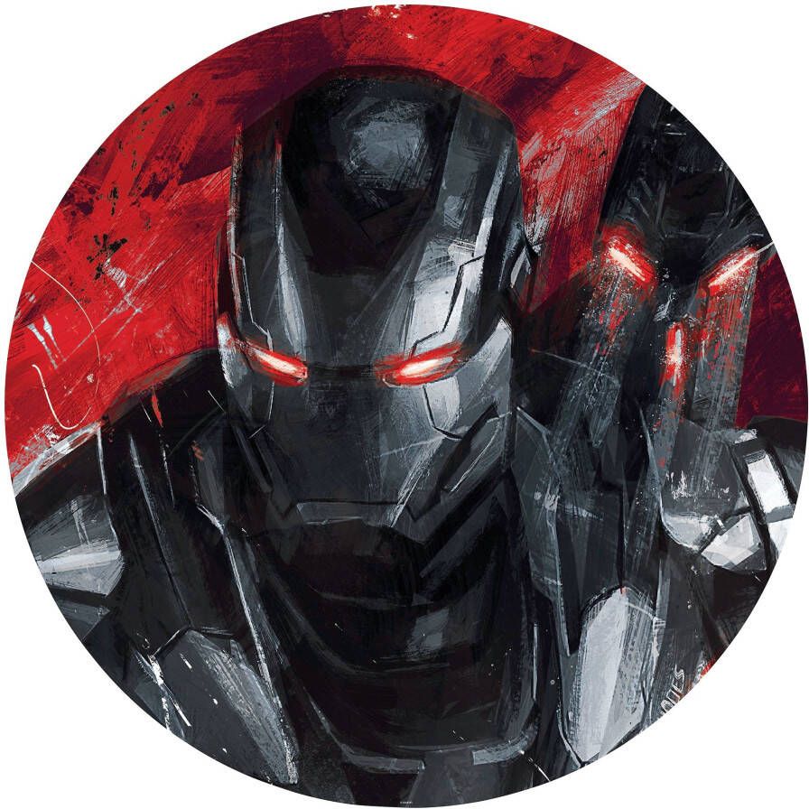 Komar Fotobehang Avengers Painting War-Machine 125 x 125 cm (breedte x hoogte) rond en zelfklevend - Foto 4