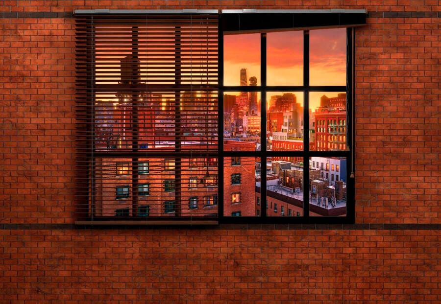 Komar Fotobehang Brooklyn Baksteen Afmeting 368 x 254 cm (set) - Foto 3