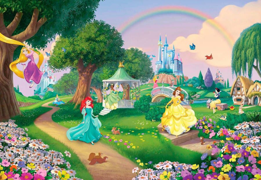 Komar Fotobehang Disney Princess Rainbow 368x254 cm (breedte x hoogte) inclusief pasta (set) - Foto 4