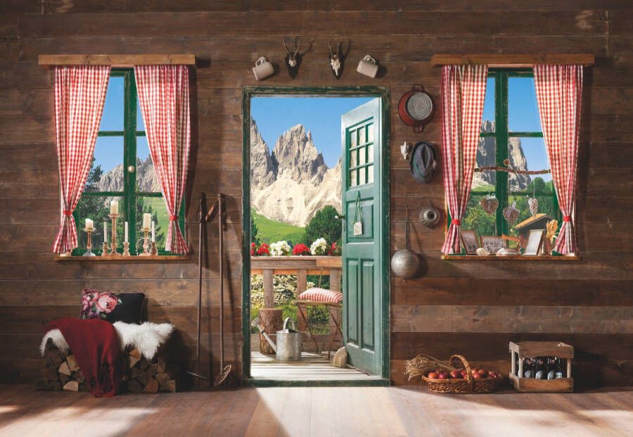 Komar Fotobehang Dolomiti 368x254 cm (breedte x hoogte) inclusief pasta (set) - Foto 3