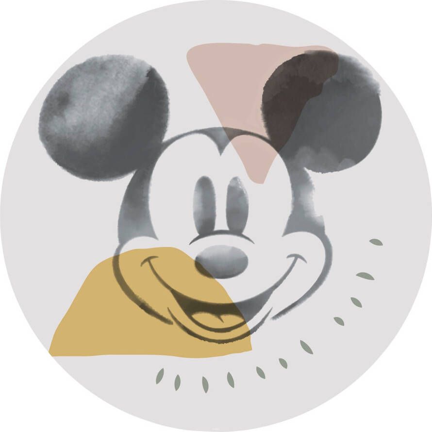 Komar Fotobehang Mickey Abstract 125 x 125 cm (breedte x hoogte) rond en zelfklevend - Foto 3
