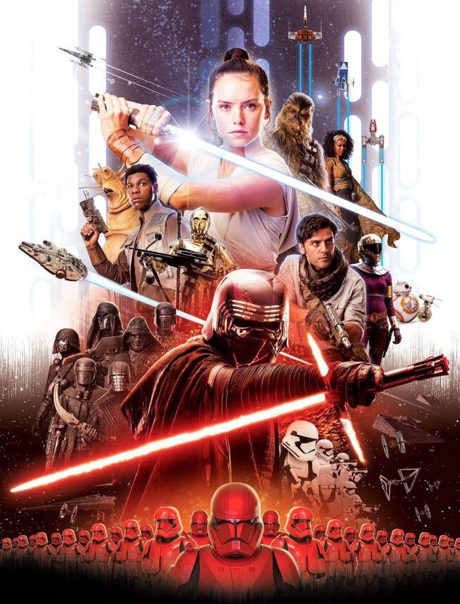 Komar Fotobehang Star Wars EP9 film poster Rey (set) - Foto 5