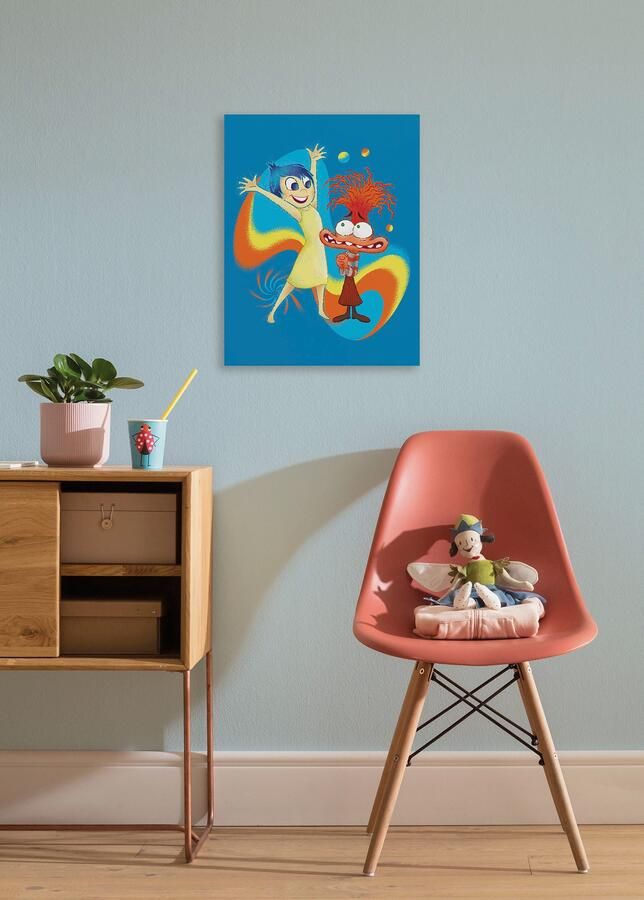 Komar Artprint op linnen Disney and Pixar Inside Out Think Positive 300 x 280 cm (breedte x hoogte) behang vlies woonkamer slaapkamer (1 stuk) - Foto 4