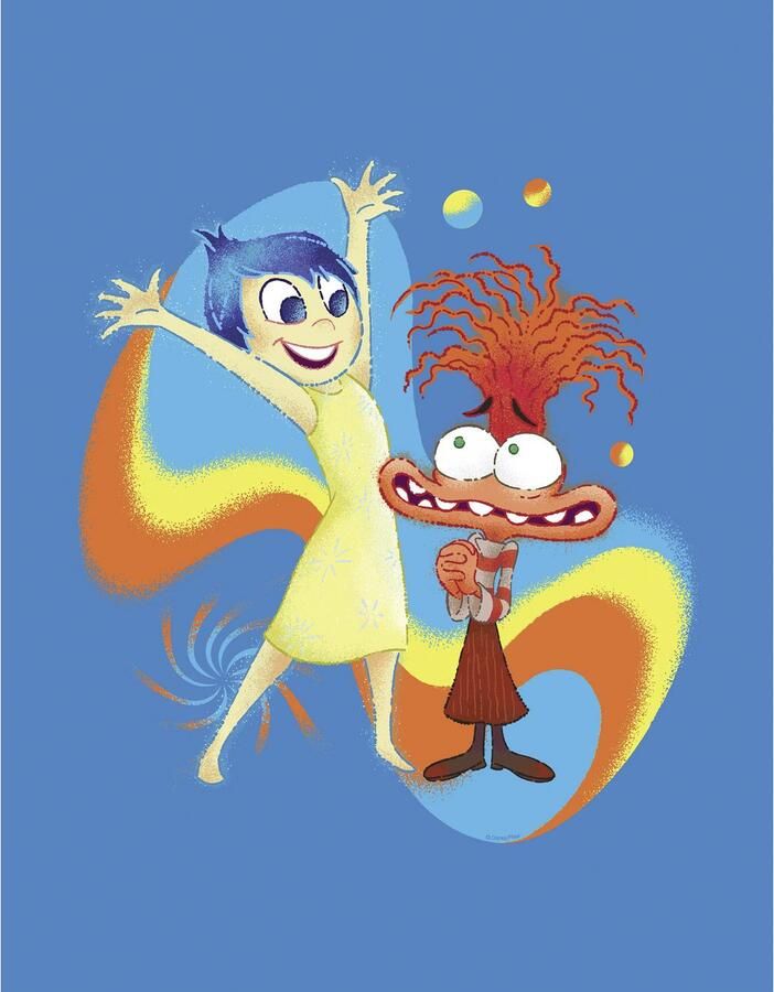 Komar Artprint op linnen Disney and Pixar Inside Out Think Positive 300 x 280 cm (breedte x hoogte) behang vlies woonkamer slaapkamer (1 stuk) - Foto 3