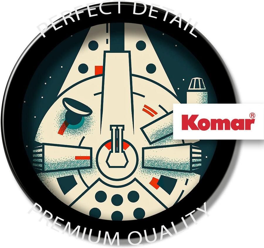 Komar Artprint Star Wars Geeky Millennium Falcon 300 x 280 cm (breedte x hoogte) behang vlies woonkamer slaapkamer (1 stuk) - Foto 4