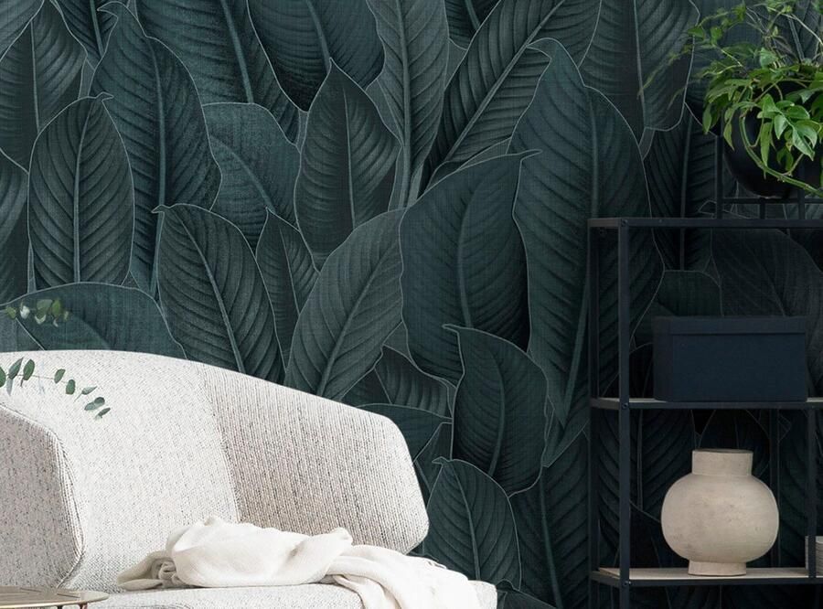 Komar Fotobehang Digitale print vlies Bain de Feuilles Afmeting 300 x 250 cm (1 stuk) - Foto 9