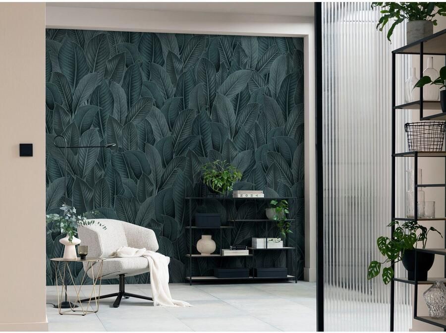 Komar Fotobehang Digitale print vlies Bain de Feuilles Afmeting 300 x 250 cm (1 stuk) - Foto 8