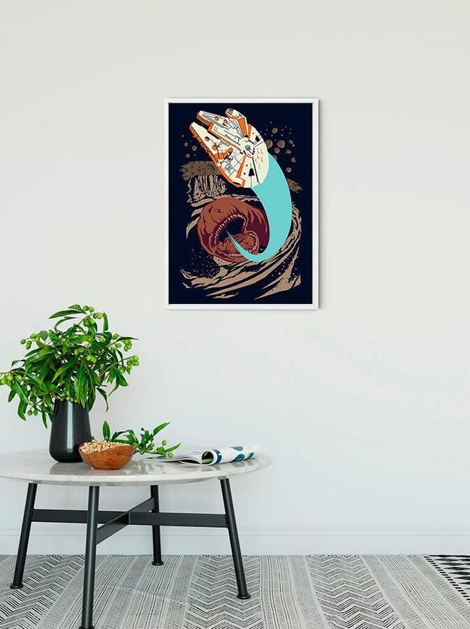 Komar Wanddecoratie Star Wars Classic Vector Asteroid Worm Wanddecoratie voor de kinderkamer zonder lijst (1 stuk) - Foto 2