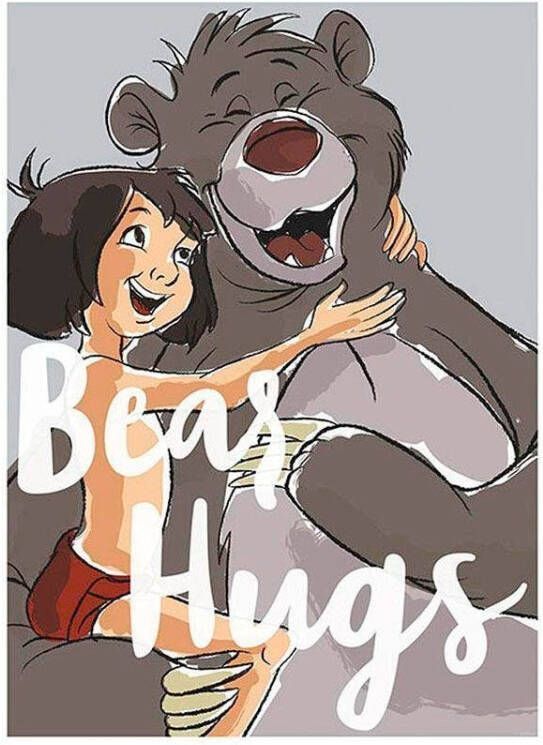 Komar Poster Bear Hug Kinderkamer slaapkamer woonkamer - Foto 8