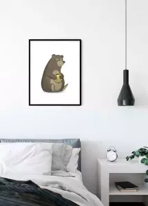 Komar Poster Cute animal Bear Hoogte: 40 cm