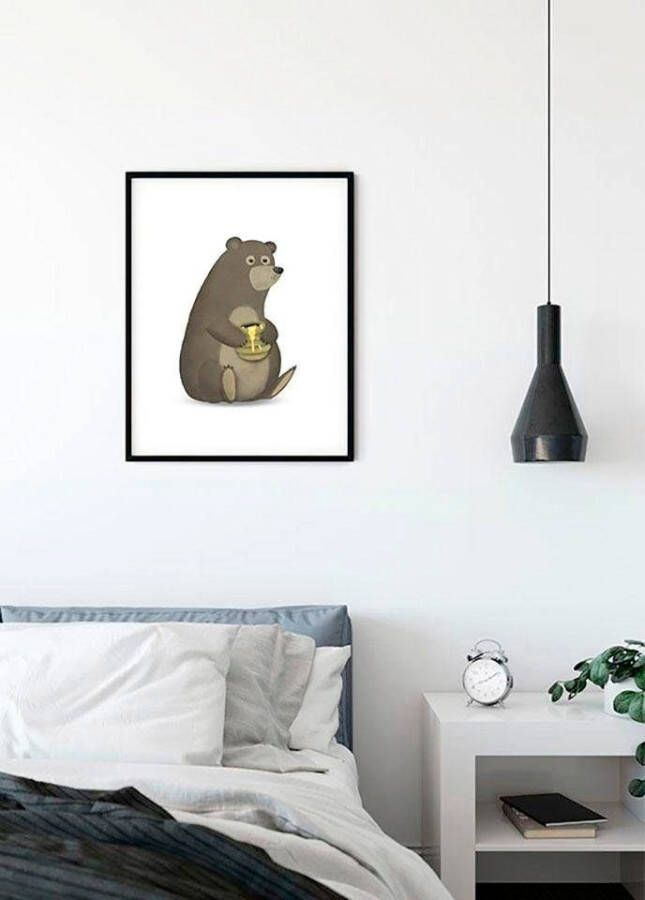 Komar Poster Cute animal Bear Kinderkamer slaapkamer woonkamer - Foto 6