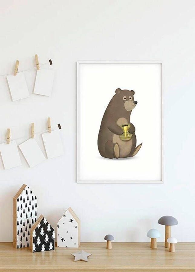 Komar Poster Cute animal Bear Kinderkamer slaapkamer woonkamer - Foto 6